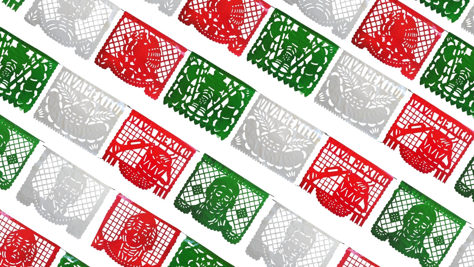 Decoracion Papel Picado Fiestas Patrias Pl Stico Tiras Mts Papel